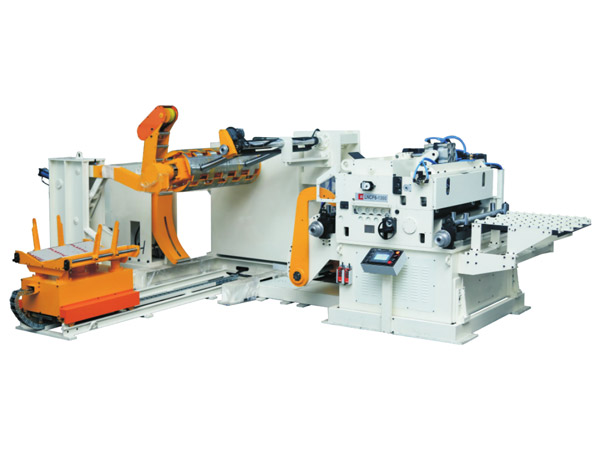 三(sān)機一體高配型(xing)精密型料架矯(jiǎo)直送料機