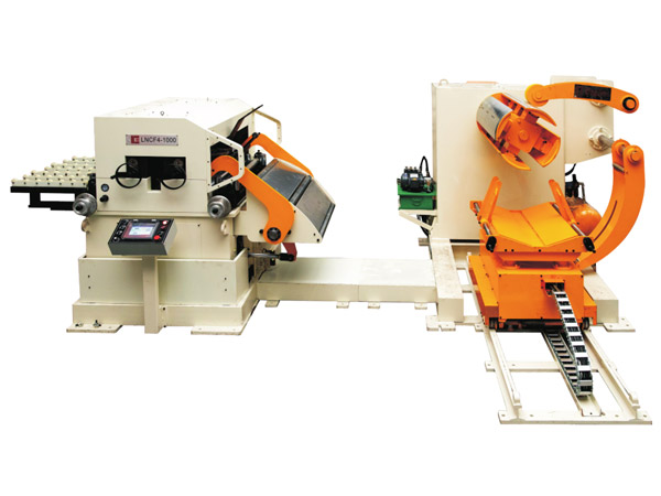 三機一(yi)體NC高配型(xing)精密料架(jia)矯直送料(liào)機